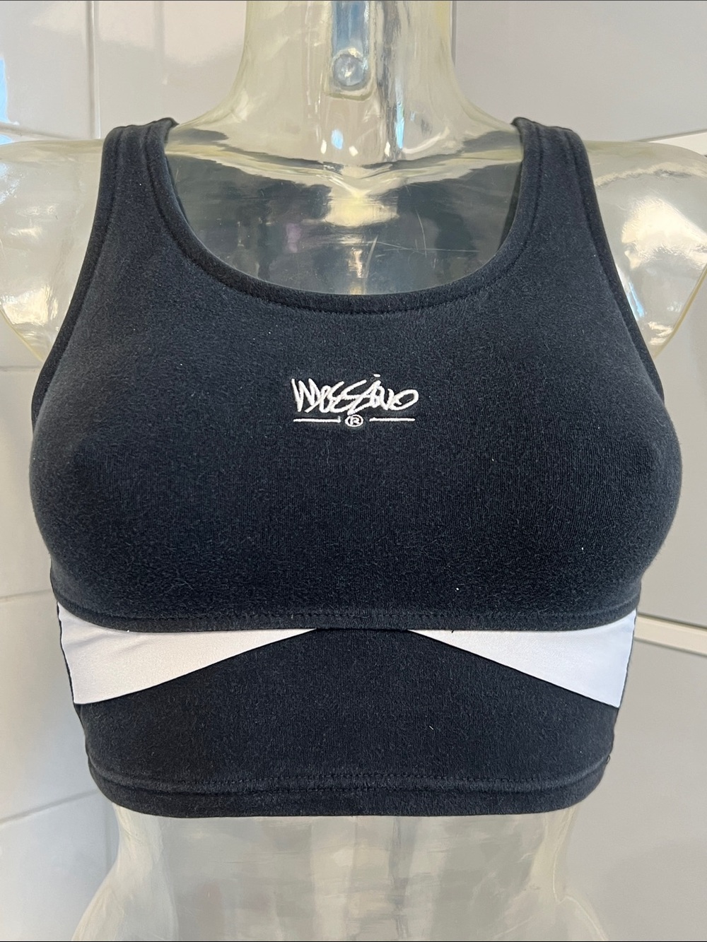 Mossimo Y2K Color Block Crop Tank S GUC